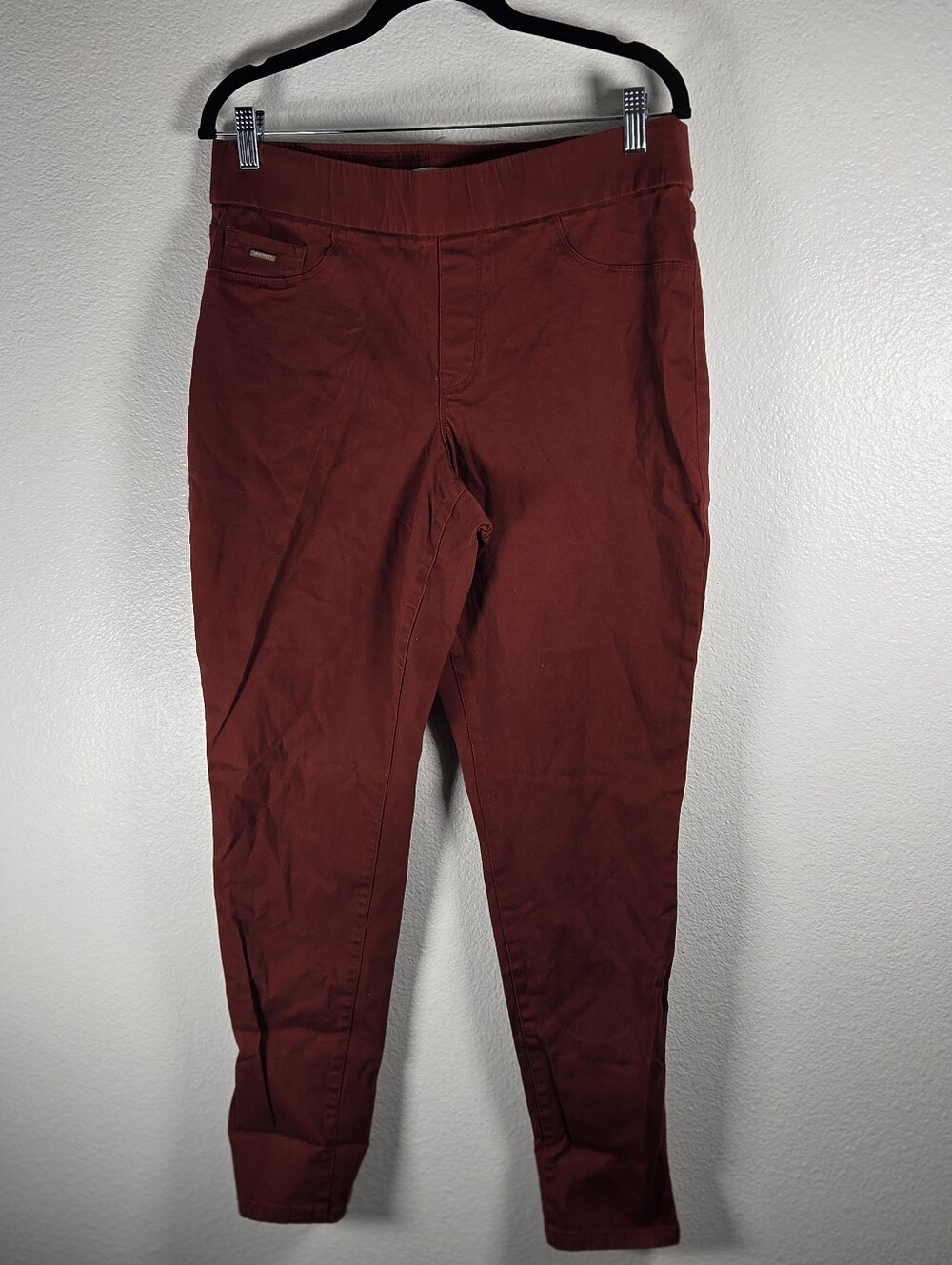 Nine West Women's Size 12 Slim Stretch Pants in Rust